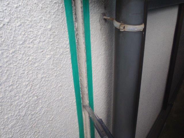 泉南郡岬町の壁の誘発目地補修