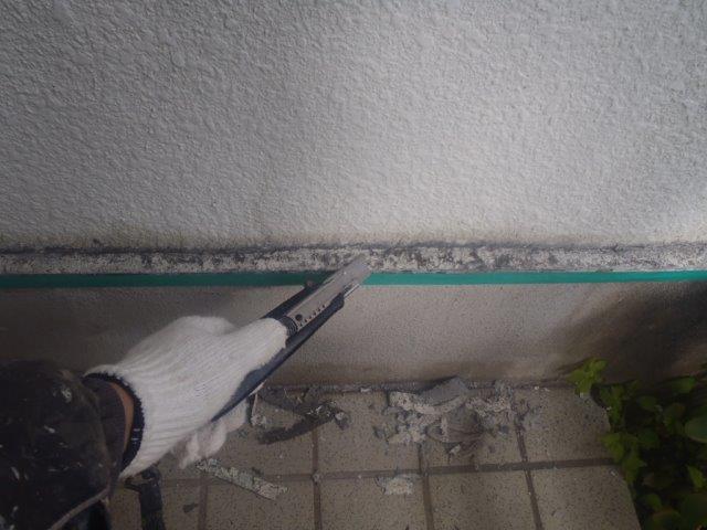 泉南郡岬町の基礎巾木補修