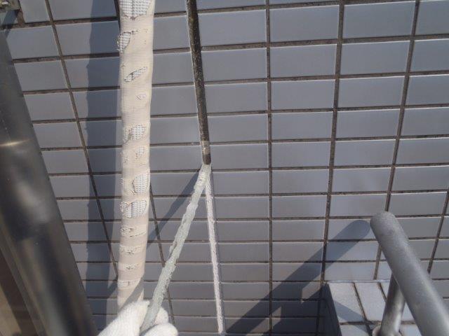 貝塚市石才の外壁の目地シーリング撤去