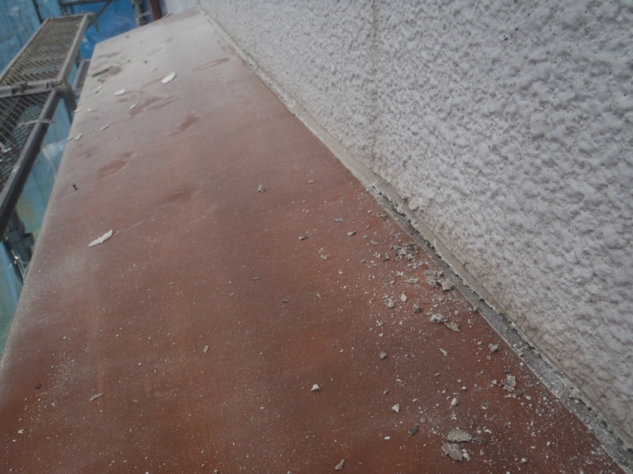 泉北郡忠岡町の庇のシーリング打ち替え