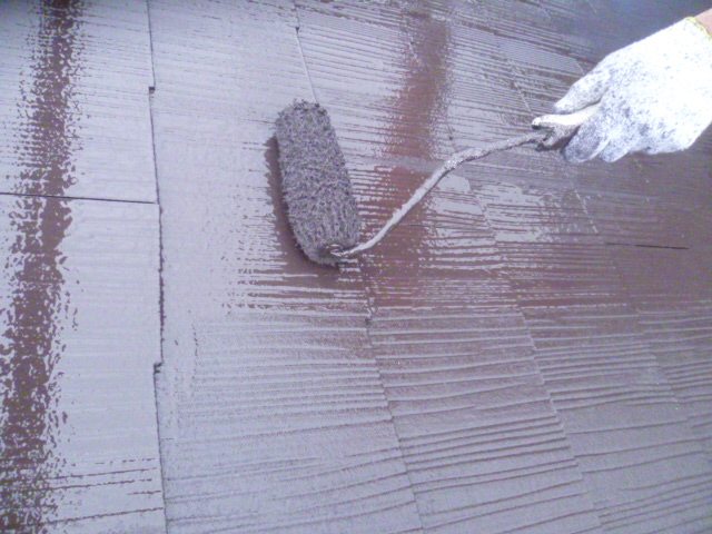 岸和田市下松町の屋根上塗り