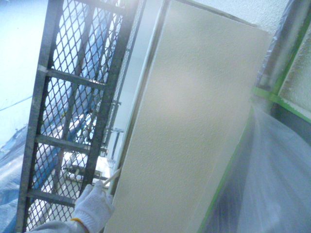 岸和田市土生町の庇の細合塗装