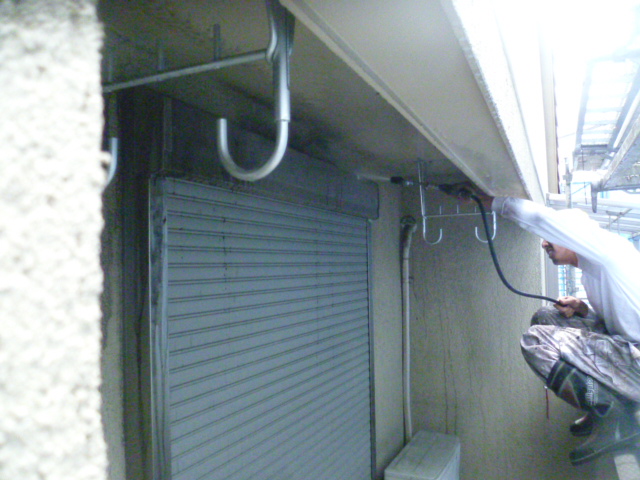 岸和田市西之内町の外壁高圧洗浄