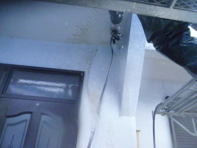 和歌山市善明寺の玄関周り洗浄