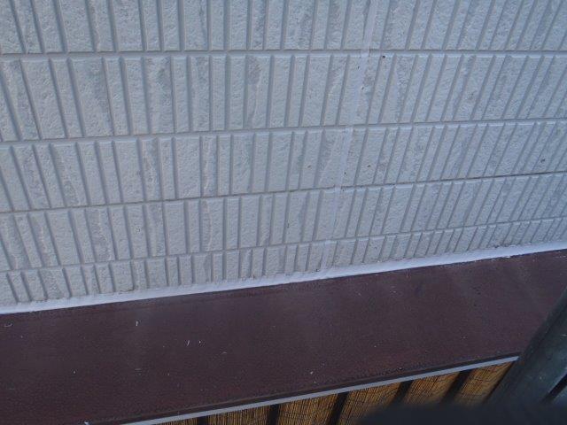 岸和田市の庇の取り合いの防水完了