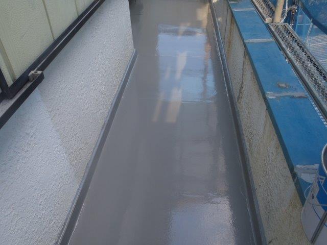 岸和田市のベランダ防水完了