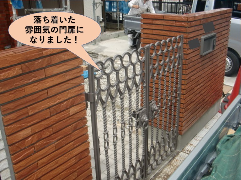 岸和田市の落ち着いた雰囲気の門扉になりました！