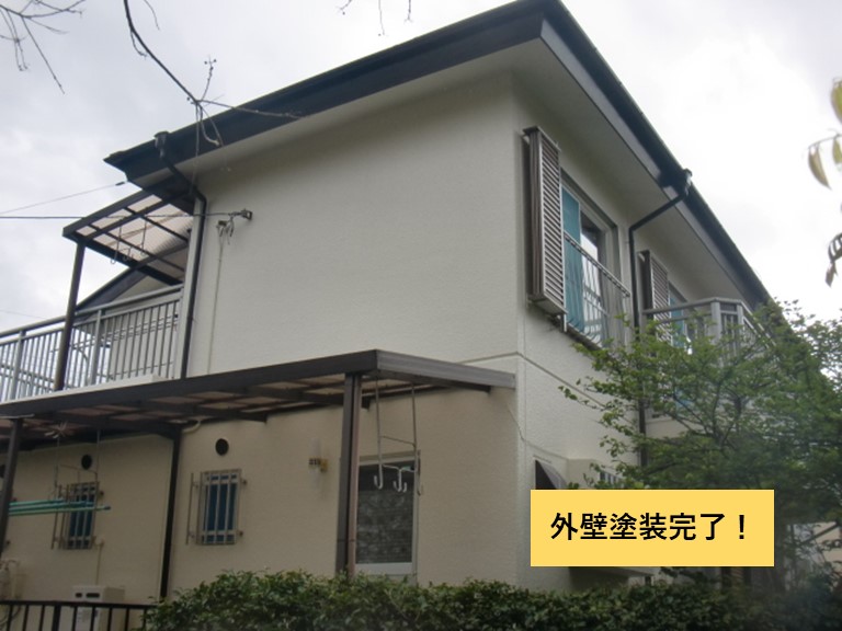 貝塚市の外壁塗装完了