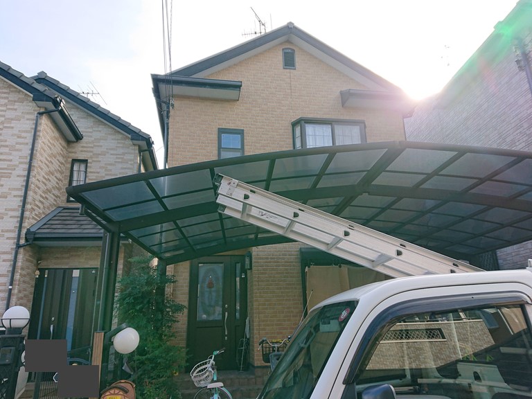 熊取町の塗装前の外壁