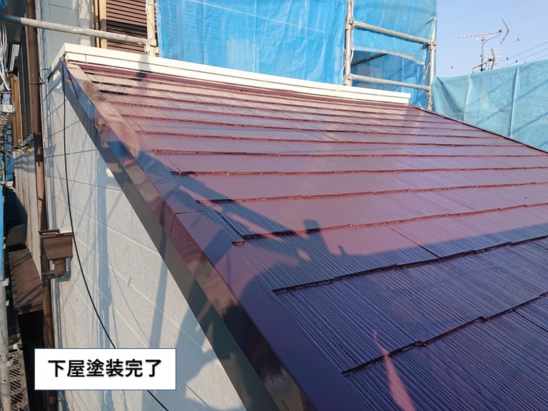 泉佐野市の下屋塗装完了