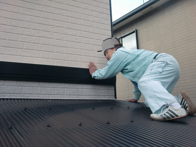 岸和田市上松町の外壁の胴差し現調