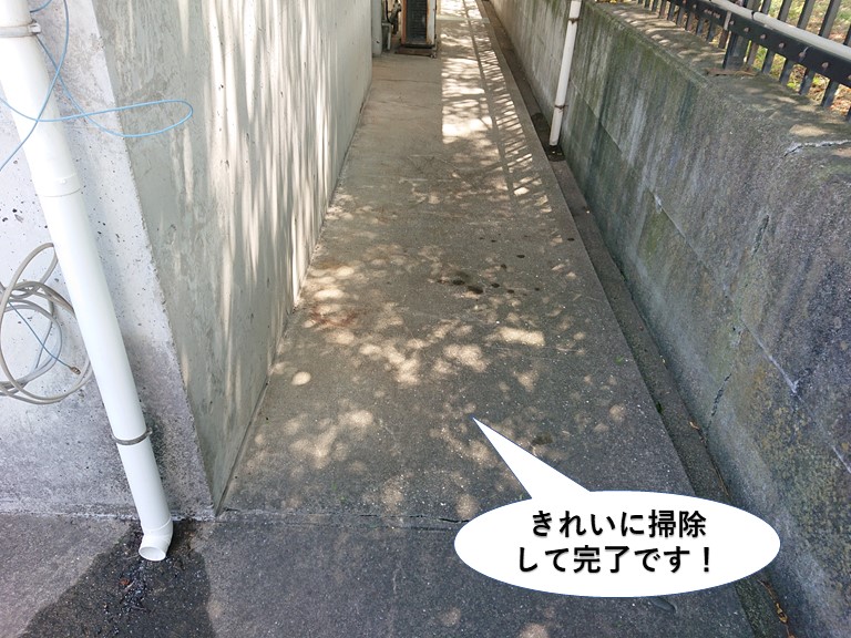 泉大津市の現場をきれいに掃除して完了です