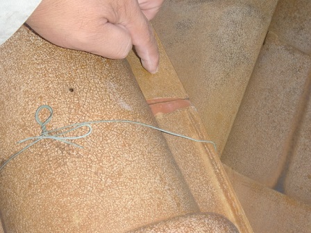 岸和田市土生町で洋瓦の屋根葺き替え工事