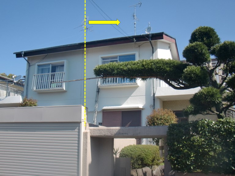 岸和田市天神山町の長屋の現況