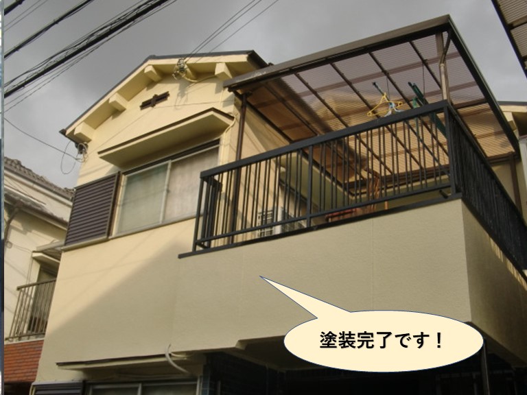 高石市の塗装完了です