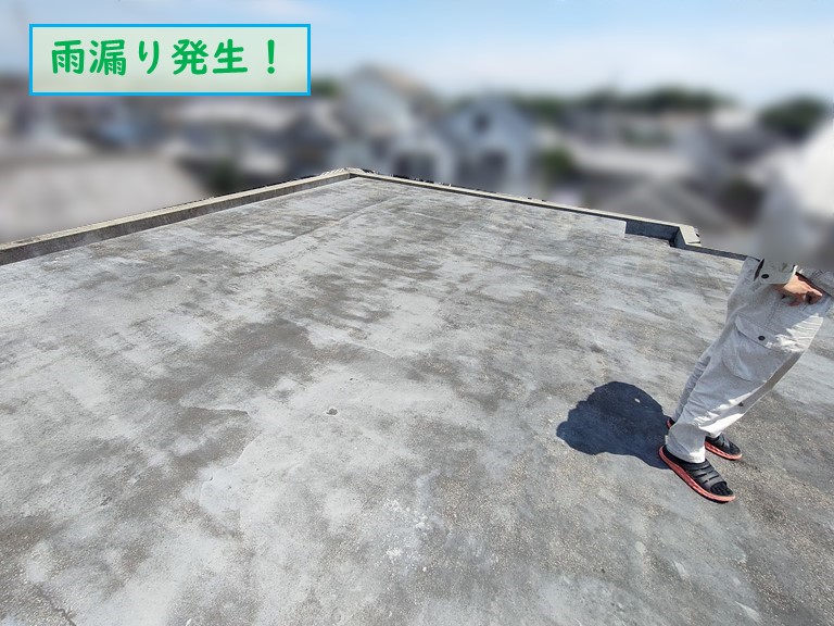 和泉市で雨漏り発生