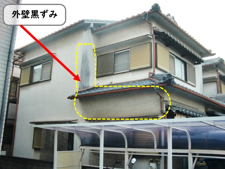 和泉市外壁黒ずみ