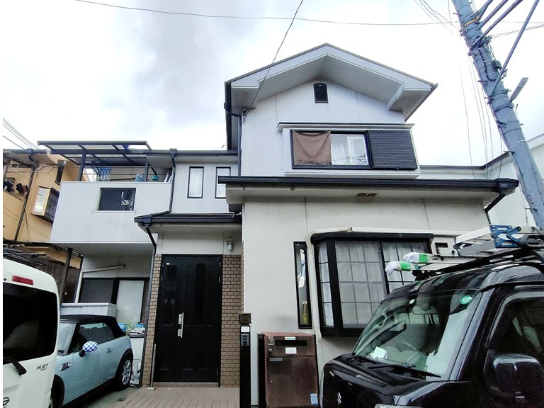 和泉市木造2階建て外壁塗装前