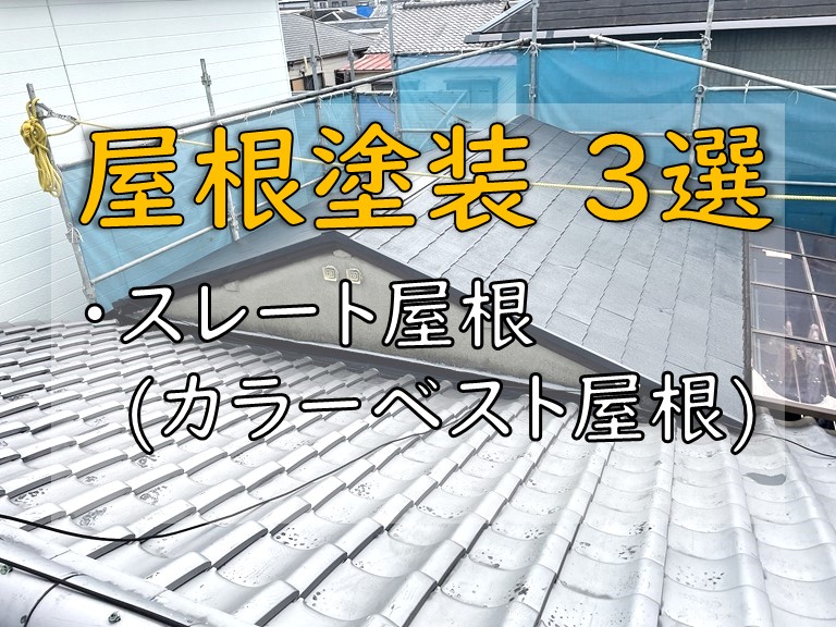 屋根塗装 3選 スレート屋根(カラーベスト屋根)
