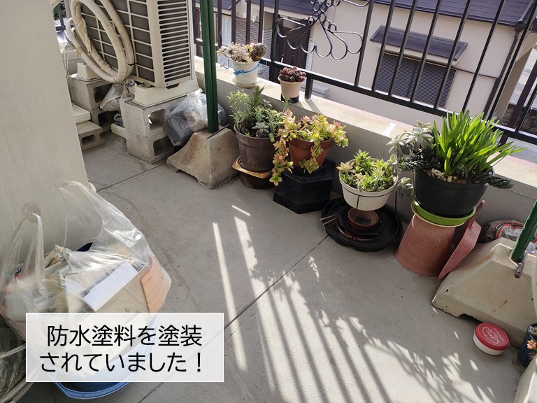 岸和田市のベランダの防水