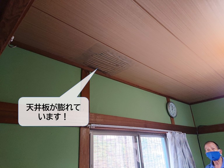 泉佐野市の和室の雨漏り