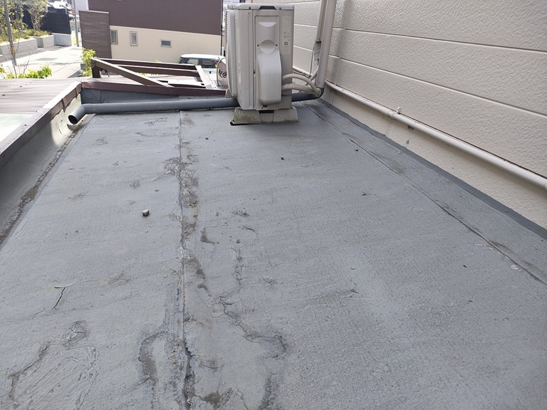 泉南市でFRP防水工事前