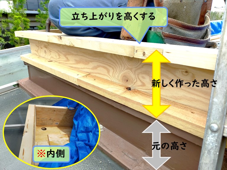 泉南市 立ち上がりを高くする2