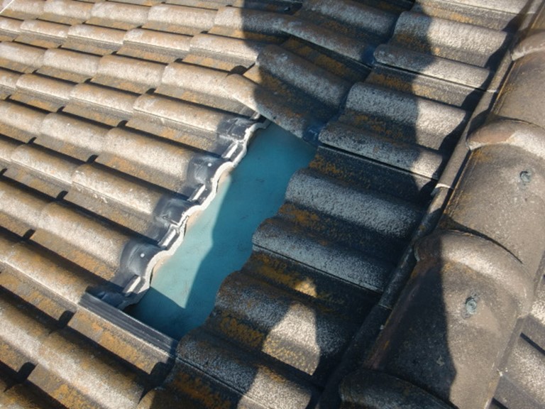 泉南市屋根修理前