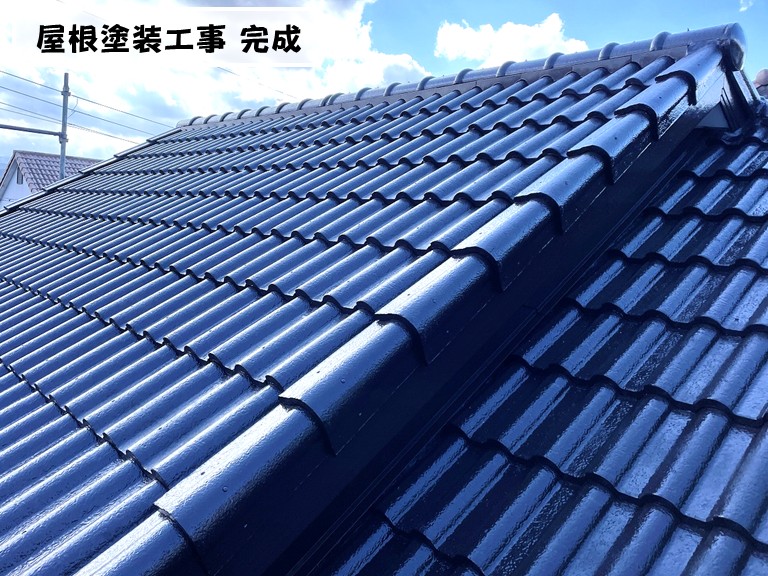 泉南市屋根塗装工事 完成