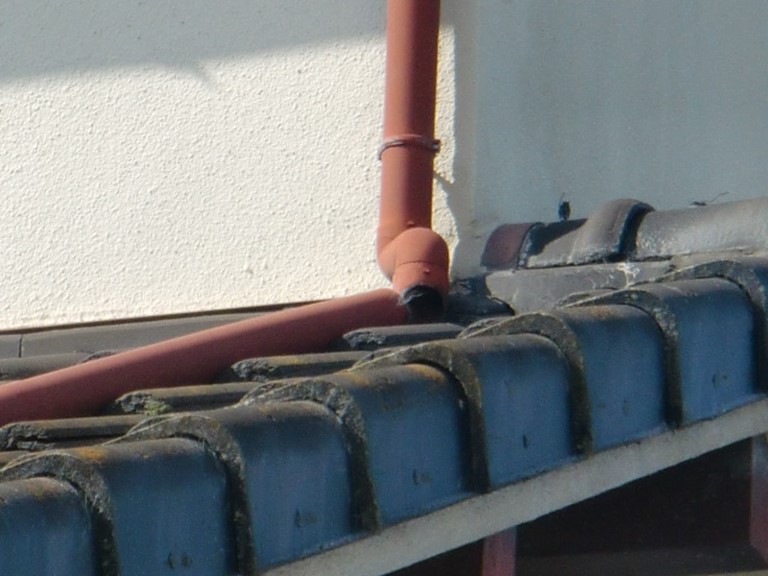 泉南市竪樋這樋修理前