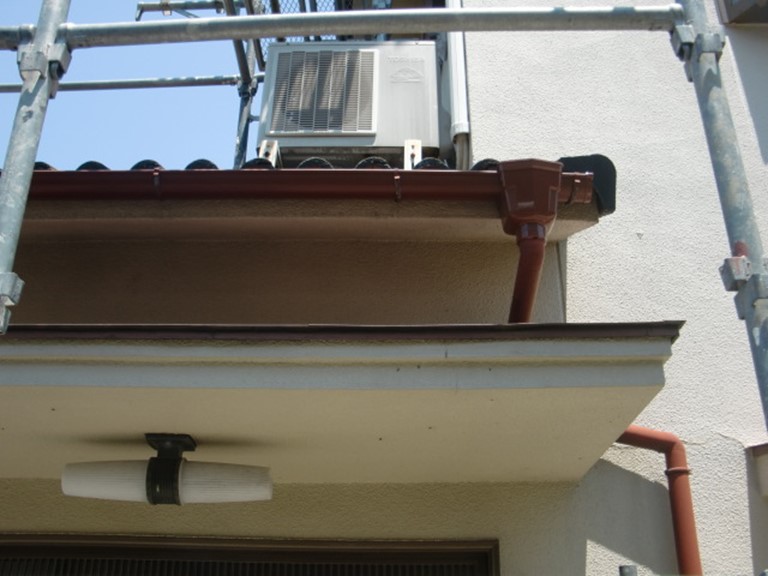 泉南市軒樋修理後