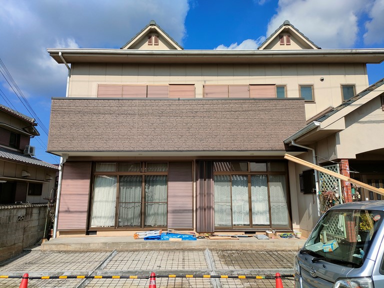 貝塚市のベランダの壁改修後