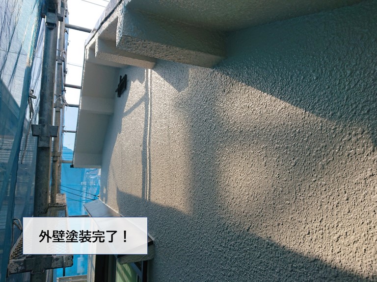 貝塚市の外壁塗装完了