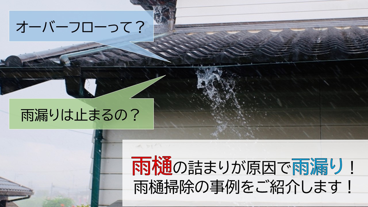 雨樋の詰まりを解消