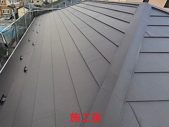 屋根カバー工法天窓撤去後