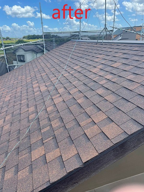 屋根葺き替え工事後