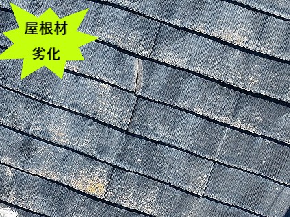 屋根材劣化