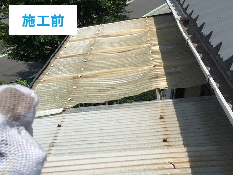 ベランダ屋根　塩ビ製・ポリカ製を説明します♪