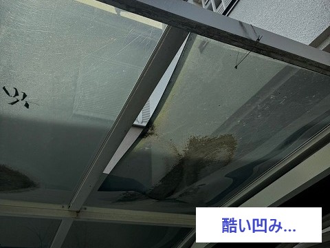 屋根メンテナンス　ポリカーボネートで愛車を守りましょう♪