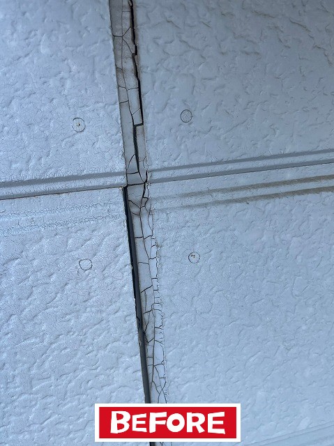 コーキング打ち替え前