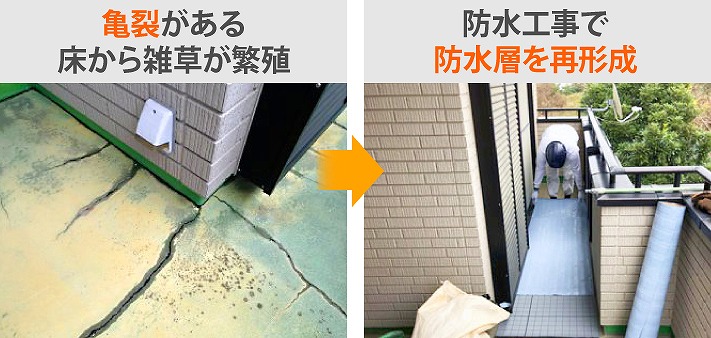 ベランダ防水工事