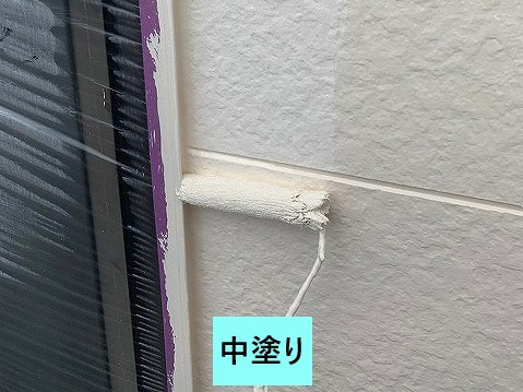 中塗り作業