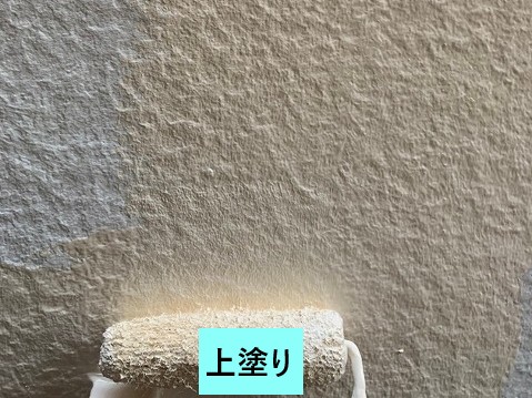 外壁塗装上塗り