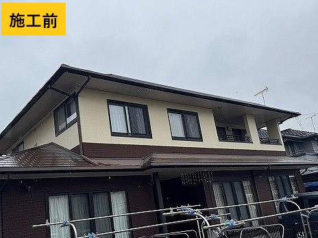 グレー　外壁サイディング施工前
