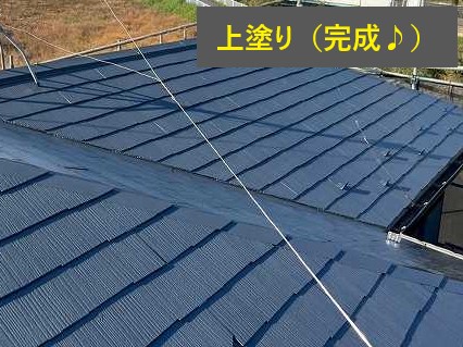 6️⃣ 上塗り（仕上げ） 仕上げの上塗りで、美しいツヤと防水性をプラス✨ 色ムラのない、均一でしっかりとした仕上がりになりました！