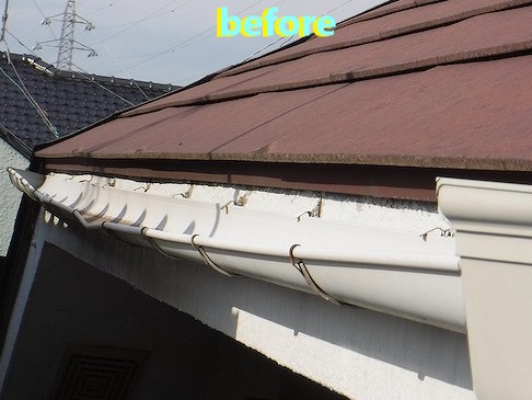 雨樋交換工事前