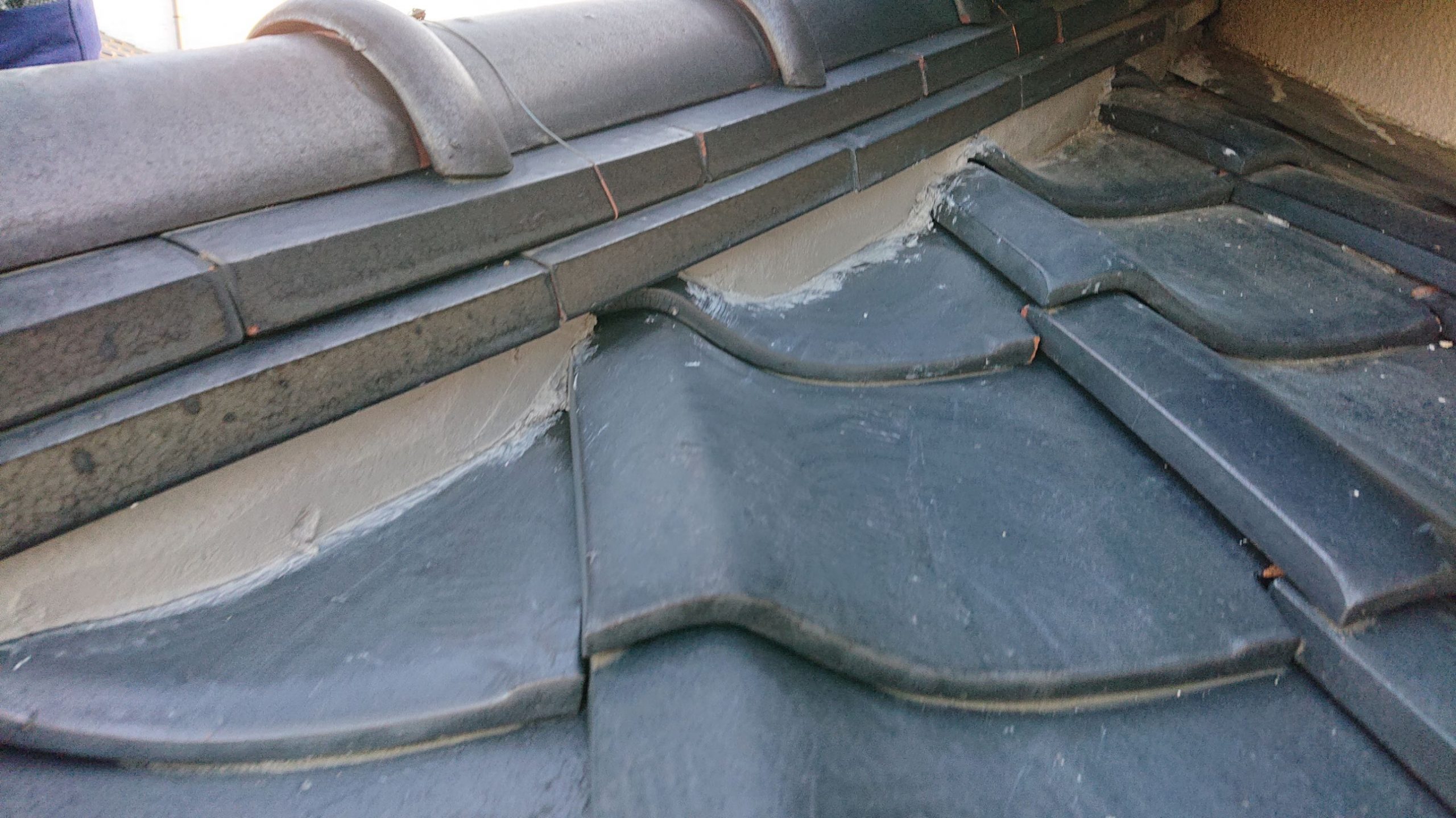 漆喰　詰め直し