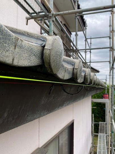 水糸で位置決め