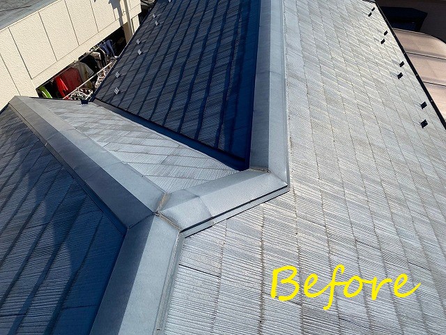 棟板金の交換工事before⇒After
