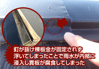 棟板金のちょっとした工事